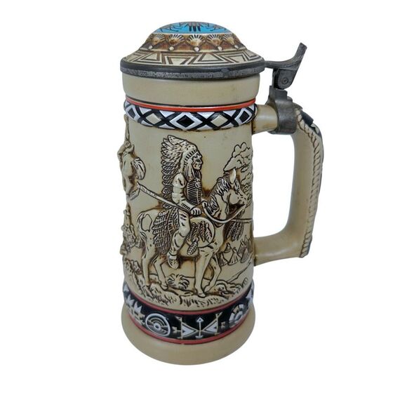 Vintage 1988 Avon Stein "Indians of The American Frontier"  Brazil #10782 - Picture 1 of 7